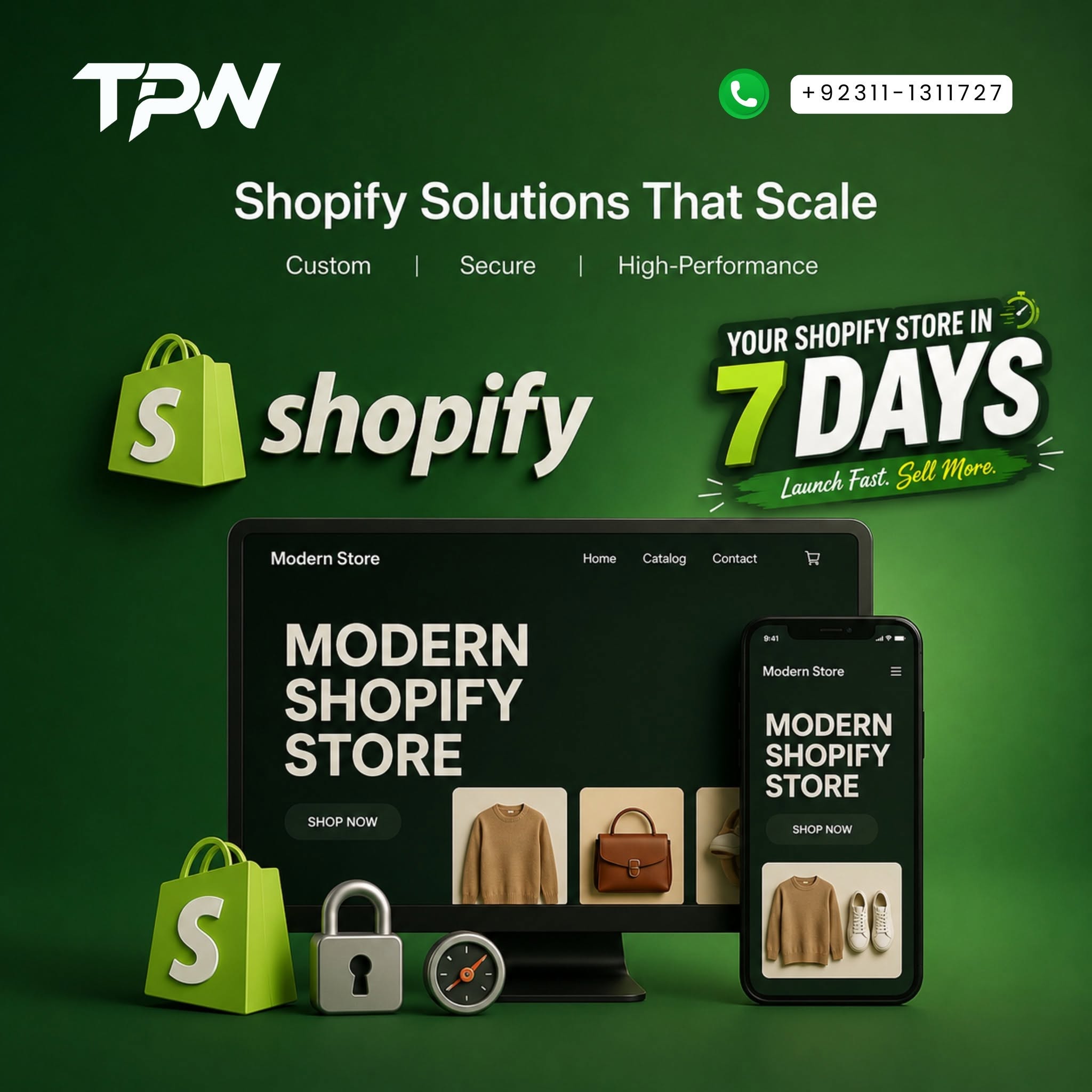 Shopify website development dashboard showing an ecommerce store being designed for online business growth.